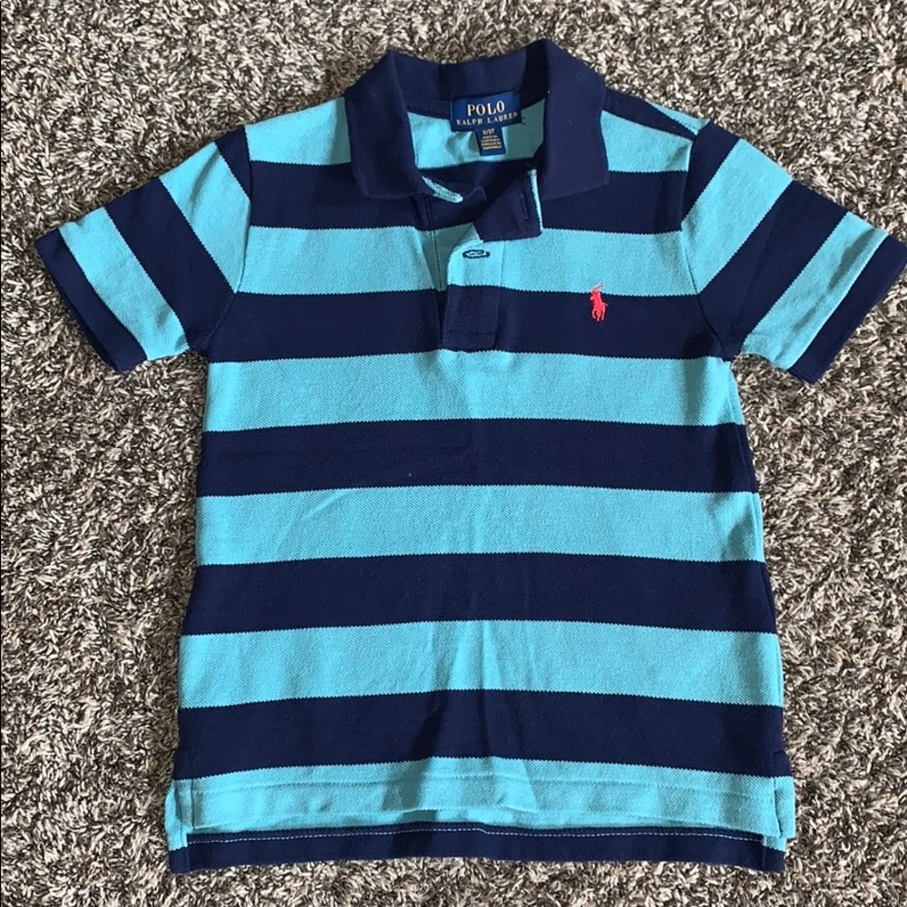 Toddler Boys Striped Ralph Lauren Polo Shirt